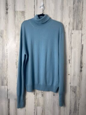 BALLANTYNE Light GreenTurtleneck Cashmere Sweater Large (58)